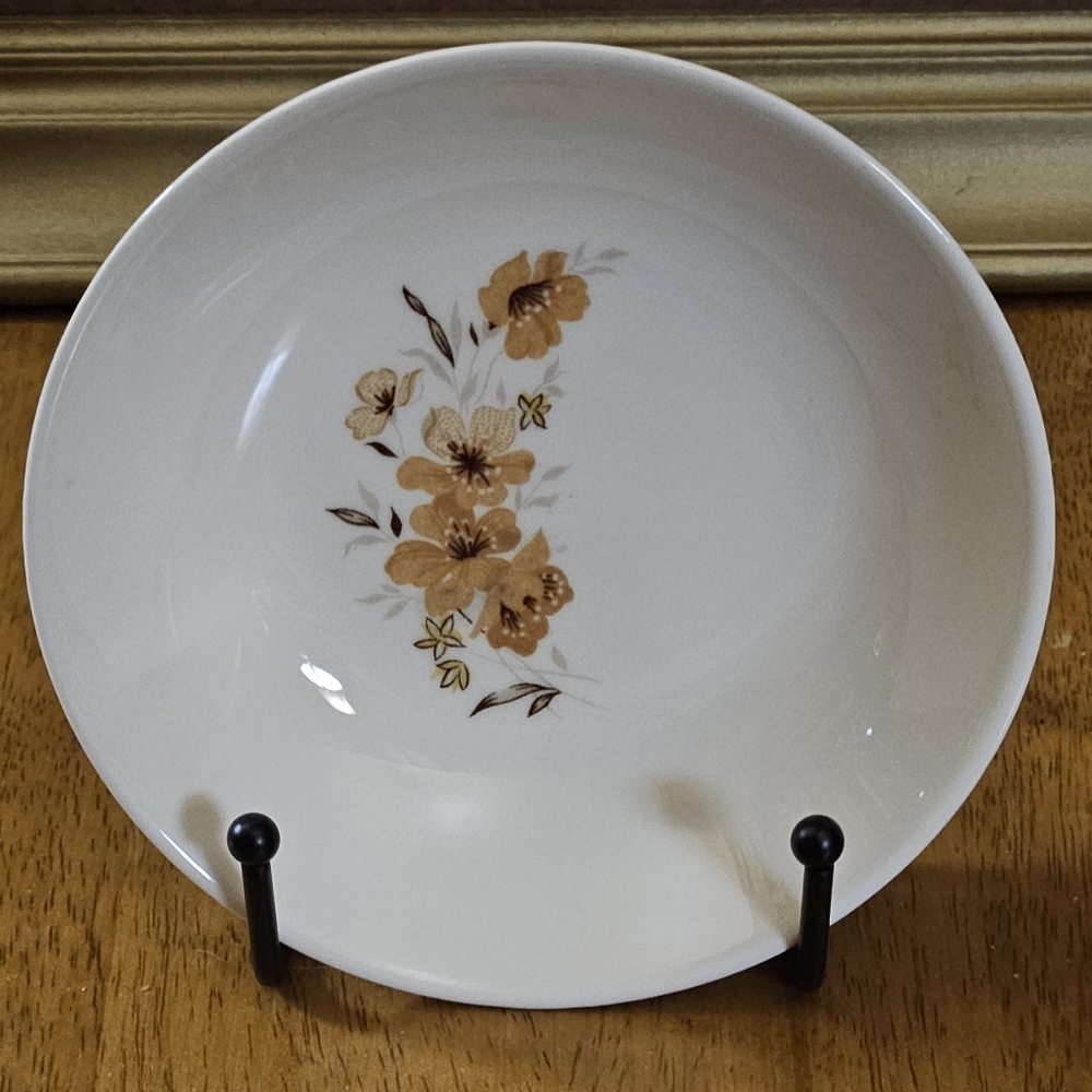 Taylor Smith & Taylor "Wood Rose" Fruit/Sauce Bowl 5.25"W MCM 1961